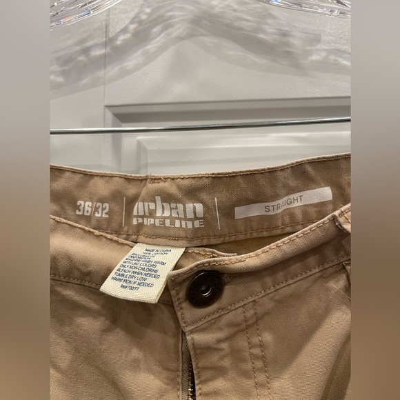 Urban Pipeline Mens Jeans size 36x32 khaki straight leg Preloved Good Condition - Picture 3 of 6